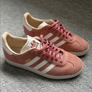 Adidas Women's Pink Suede Gazelle Sneakers